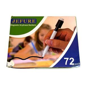 Jefure Magnetic Dry Erase Markers 72-Pack